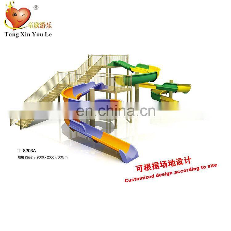 T-82203A Amusement Park Water Equipment Aqua Park Water Slide For Amusement