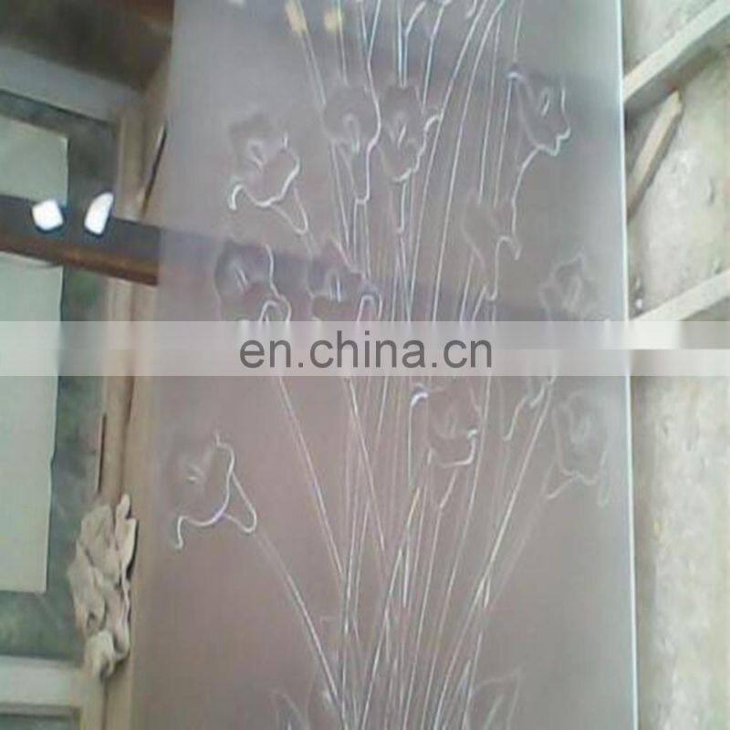 The engraved glass/ engraved crystal decorative patterned glass