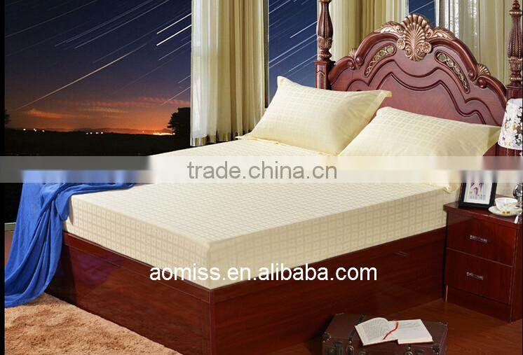 100% cotton 300 thread count hotel jacquard fitted sheets flat sheets