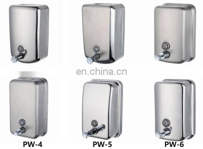 1000ml wall mount manual liquid stainless steel soap dispenser for shower with inner bag in box