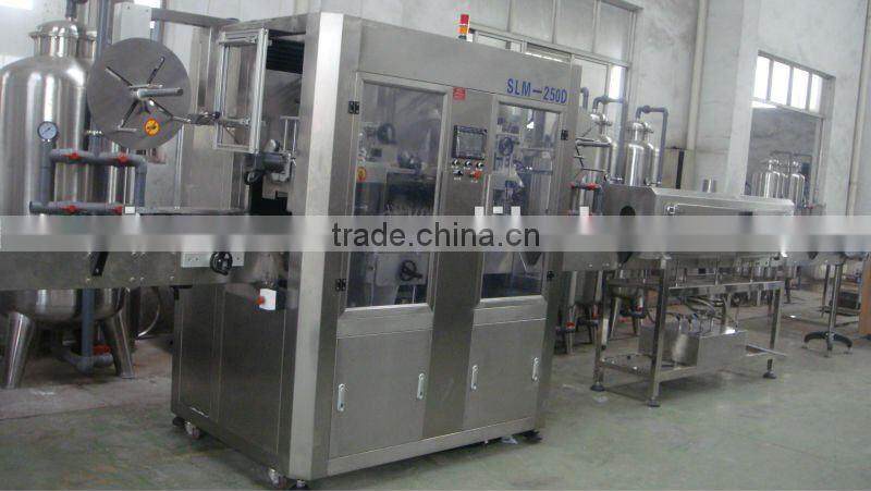 2016 hot sale automatic shrink sleeve labeling machine with steam shrink tunnel and generator