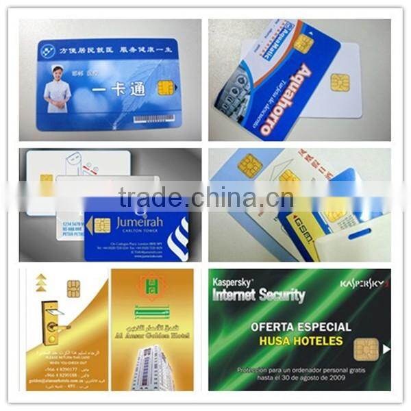 Blank Inkjet Plastic 1024bits AT88SC102 Contact IC Card