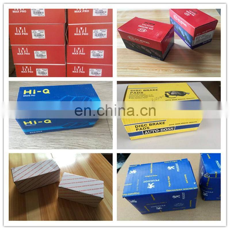 High quality factory supply car auto parts custom auto brake pad friction coefficient