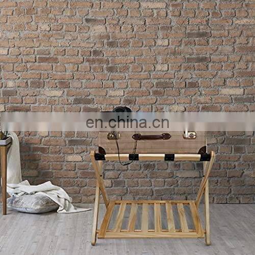 Foldable hotel luggage rack wood ,hotel wooden luggage rack