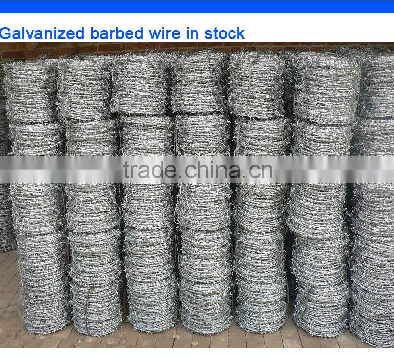 electro galvanzied barbed wire