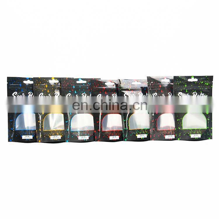 custom printed smell proof child resistant packaging pouch soft touch matt 1 pound lb 7g mylar gummies bag for cbd flower cookie