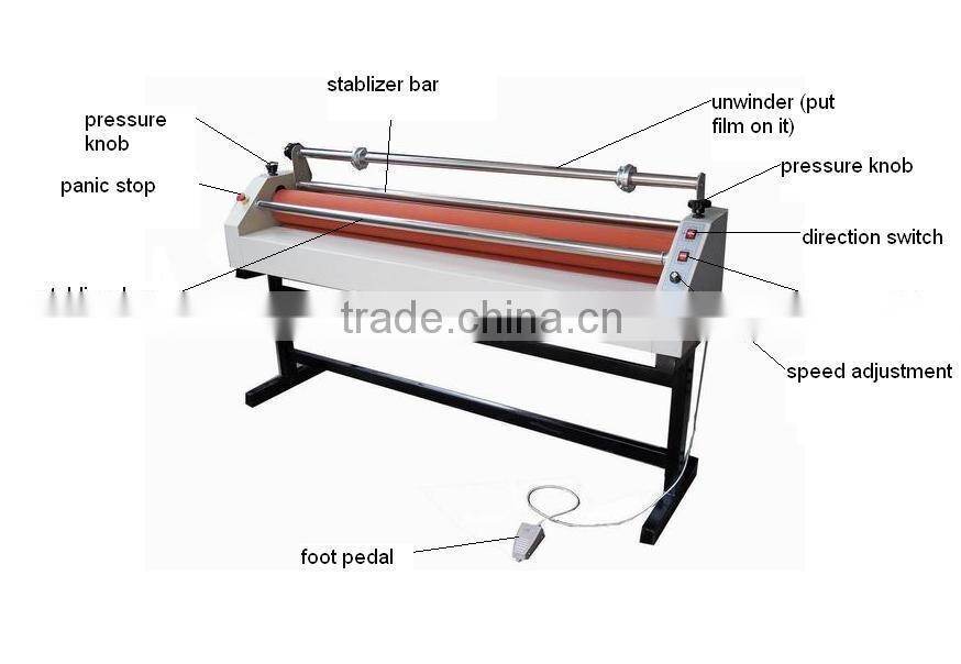 Fast speed Automatical cold laminating machine 1600 for vinyl