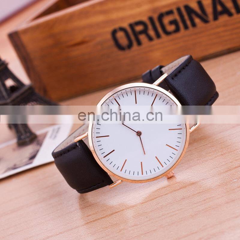 leather two-pin thin ladies watch female models
