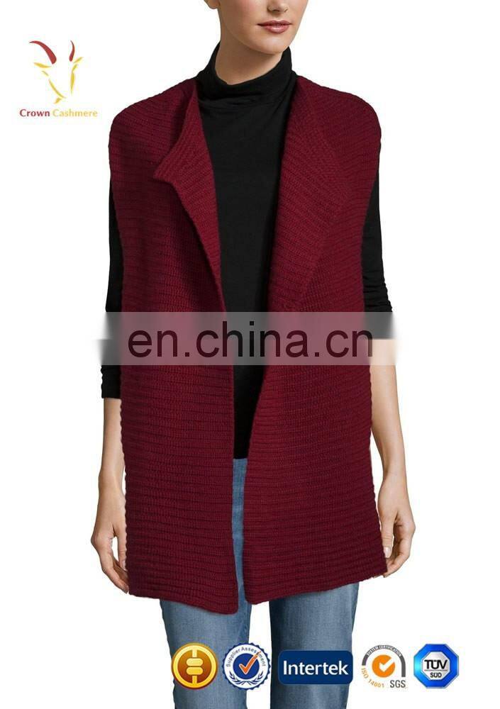 Womens Wool Sleeveless Sweater Vest,Women Sleeveless Cardigan