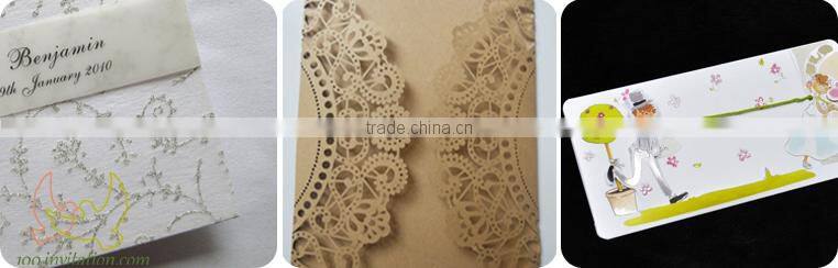 Rustic Kraft Lace Wedding Invitation