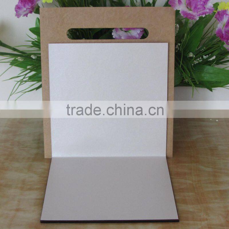 2016 Most Popular Design Beautiful Butterfly Wooden Wedding Cards with Handbag
