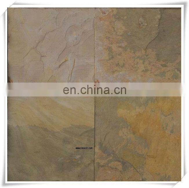 Colorful pebble garden stepping stone