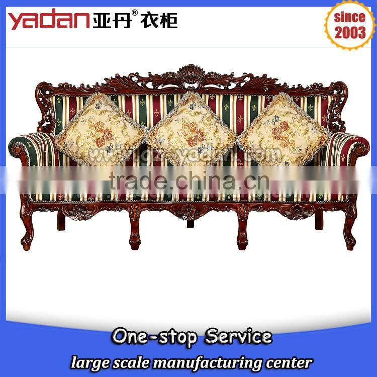 3 seater wooden frame sofa design home furniture picture