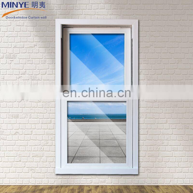 Australian standard plastic PVC horizontal sliding windows vertical sliding window double hung window
