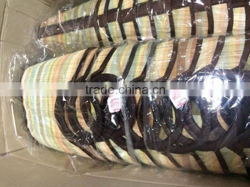 High quality best selling natural bamboo shopping bag covered by cotton with handles from vietnam