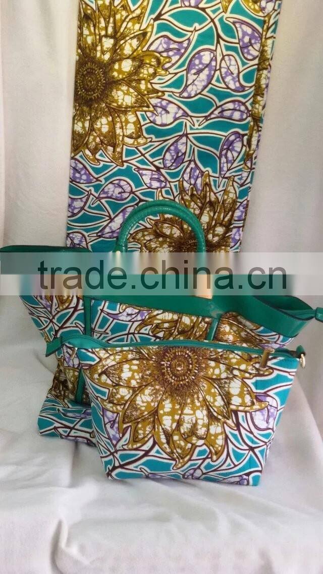WB13 100% cotton 6 YARD african wax fabric and dutch bags wholesale