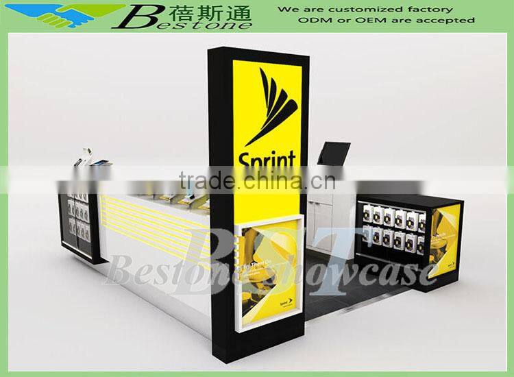 Custom made shopping mall computer stand kiosk for sale
