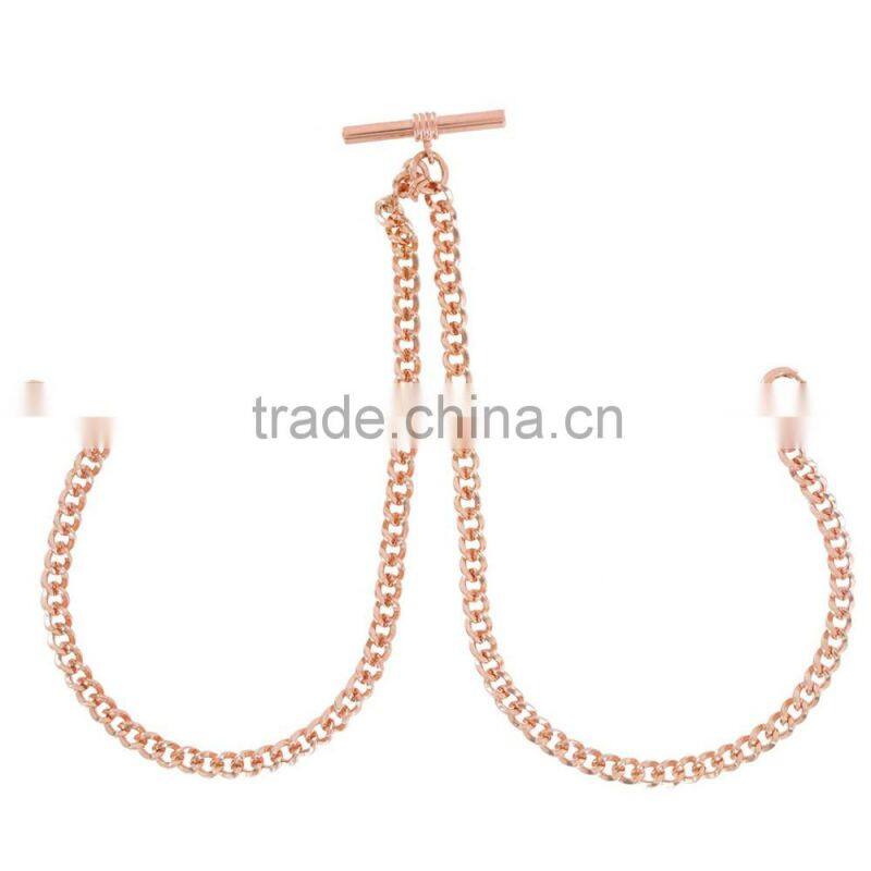 Gold Tone Double Classic Cable digital watch chain