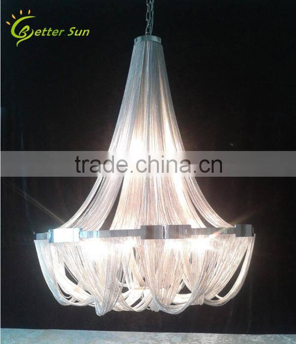 Modern Aluminum Chain Pendant lamp Hotel Chandelier Lighting