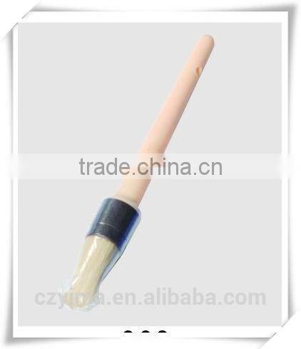 wooden horse body brush with non-slip strap brush