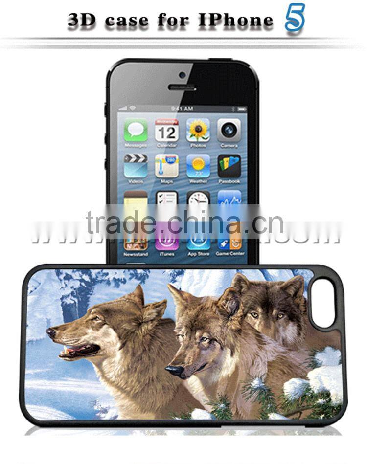 AAA Quality Wolf Hard Case 3D Cover For iPhone 5