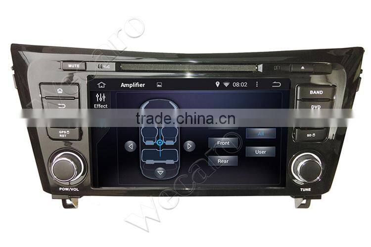 Wecaro Android 4.4.4 car dvd player 8" quad core for nissan qashqai radio mp3 player Android 1.6 ghz cpu 2014 2015