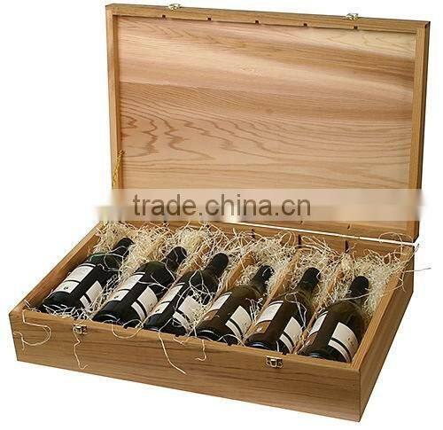 Simple wood wine basket