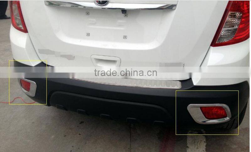 For buick encore 2012+Tail Rear Fog light Foglights Lamp Cover Trim Chrome 2pcs