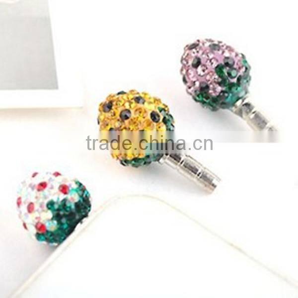 Luxury Crystal Earphone Dust Plugs ,Crystal Earphone Dust Plugs For iPhone