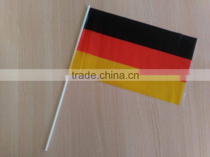 German hand held small plastic flag