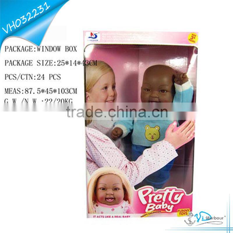 13" Hot Selling Vinyl Black Baby Dolls