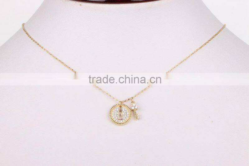 2015 Newest Arrival Latest Design Saudi Gold Jewelry Necklace