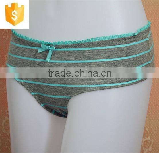 Hot selling young lady lovely cute underwear lingerie fashion design cotton lady underwear