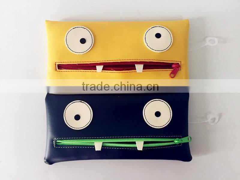 Osini new styple gridding zipper closure pouch cosmetic bag Makeup Bag for ladies