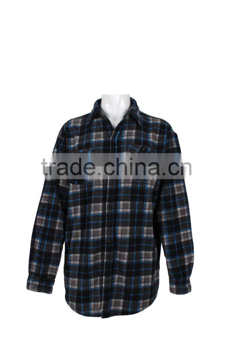 Men's custom flannel checked shirt
