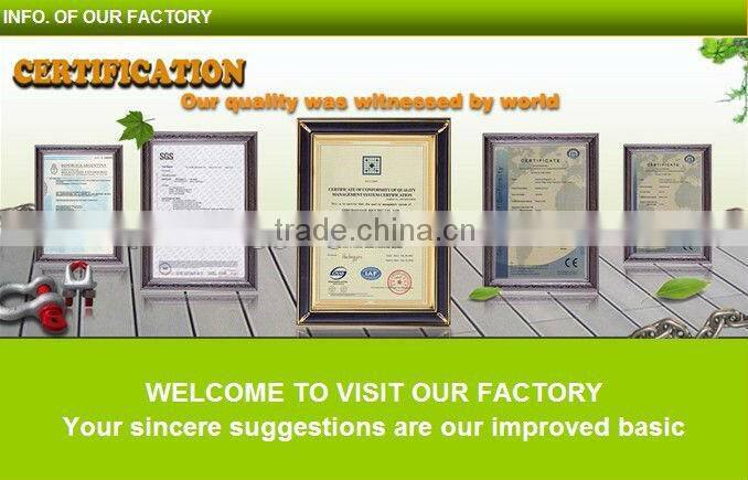 Green Pin Standard Shackle/Bow Shackle with screw collar pin