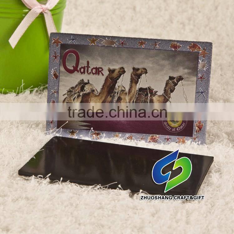 Qatar Dubai Buliding Aluminum Foil Metal Fridge Magnet