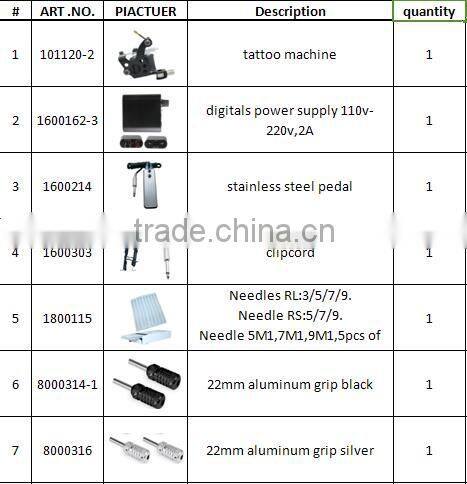 NEW Professional Permanent Tattoo Kit