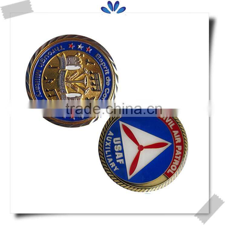 High quality custom made metal challenge coins with your own logo