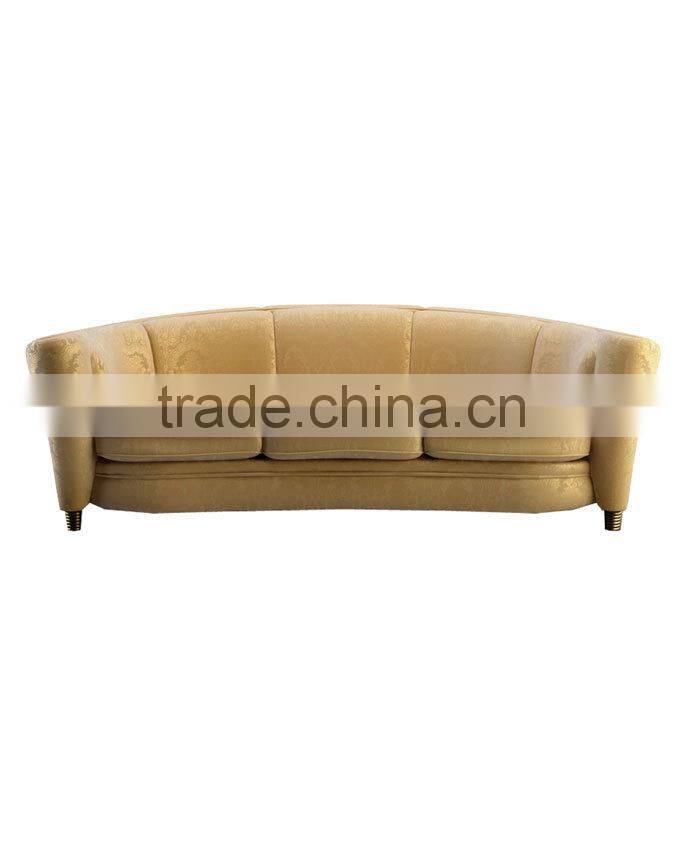 Floral fabric walnut hotel sofa XY3342