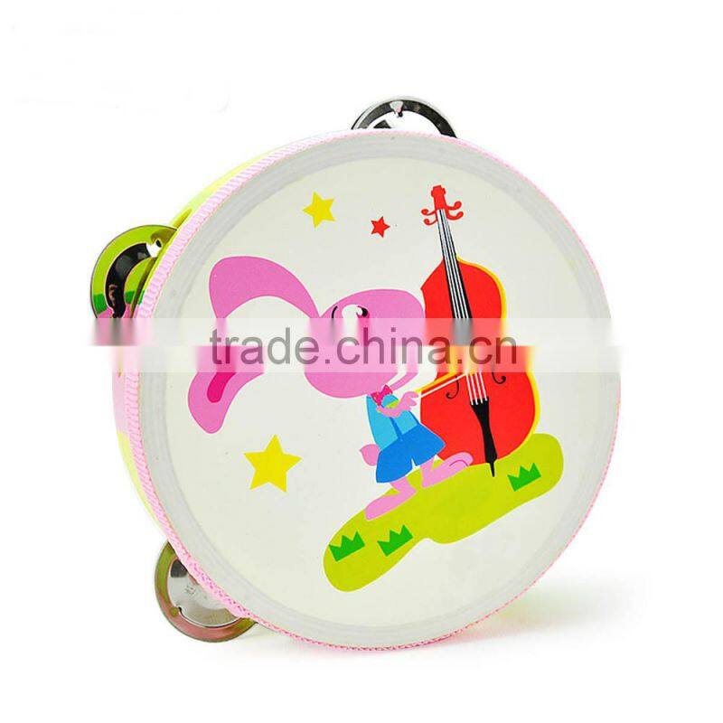 safe EN71 standard kids like rabbit play gutar animal band tambourine miniature musical instruments modern toys for children