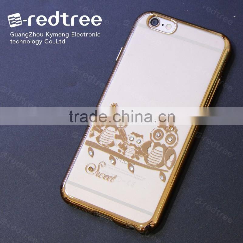 Electroplate Diamond Ultra Thin Case for Sony xperia c Case Back Cover ,for ipone 6 ,6s