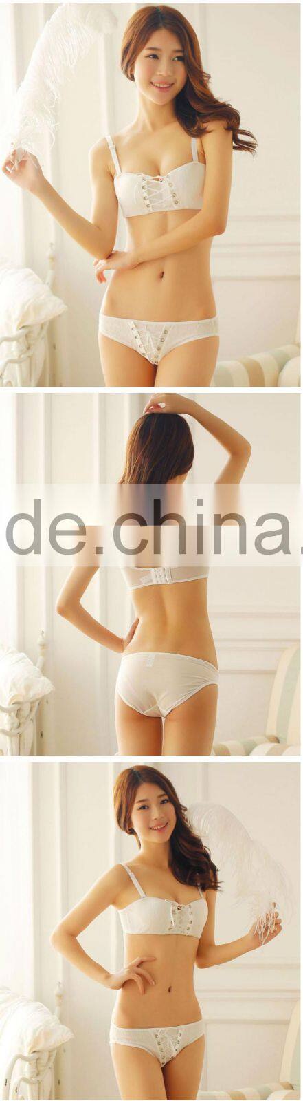 Black Tie-Down Straps Custom Underwear Bra