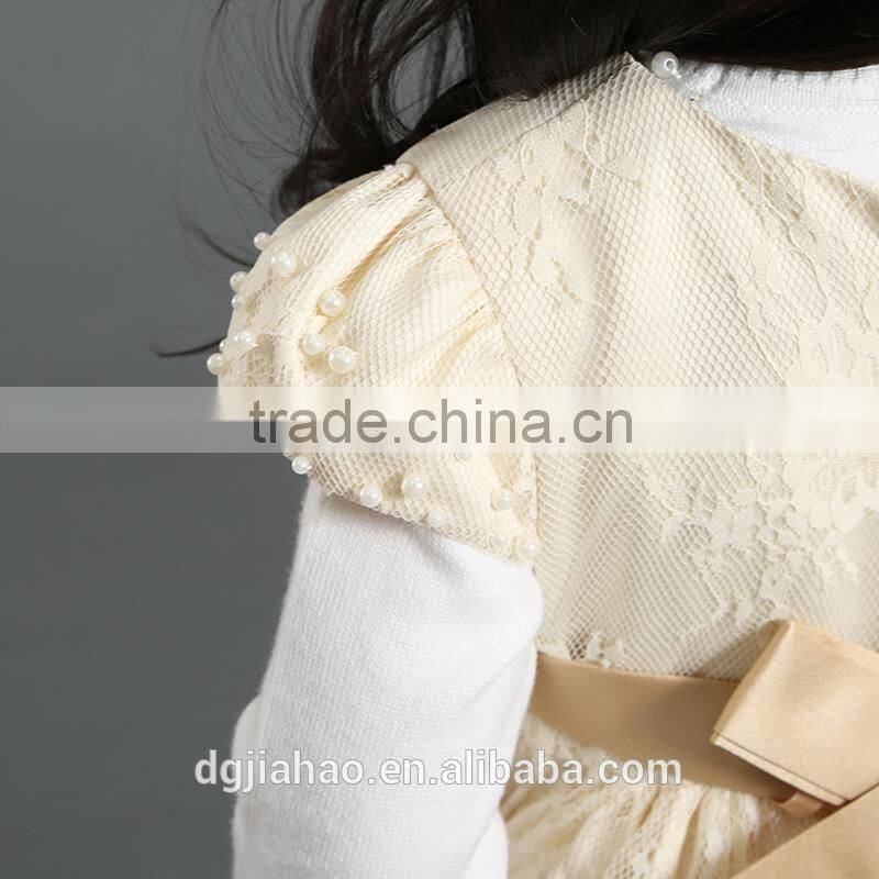 Wholesale best-selling short sleeve embroidery lace clothes girls fancy dress