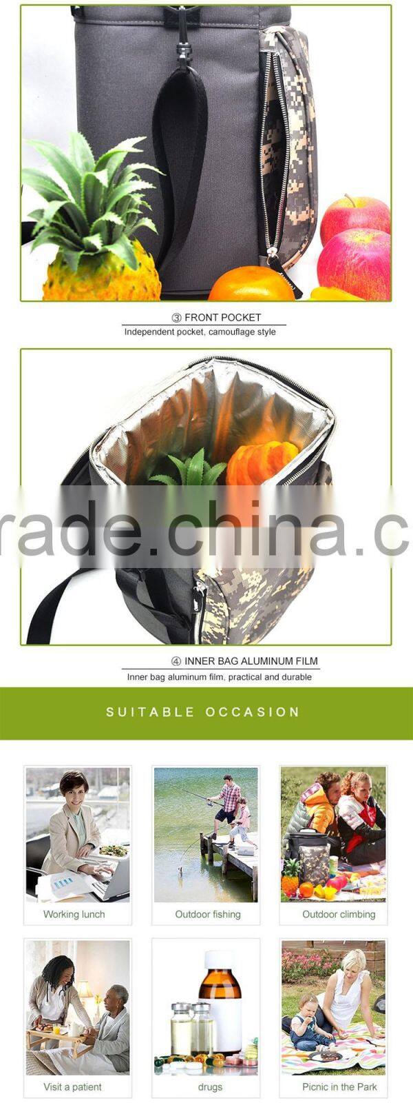 Camouflage upset picnic bag ice bag