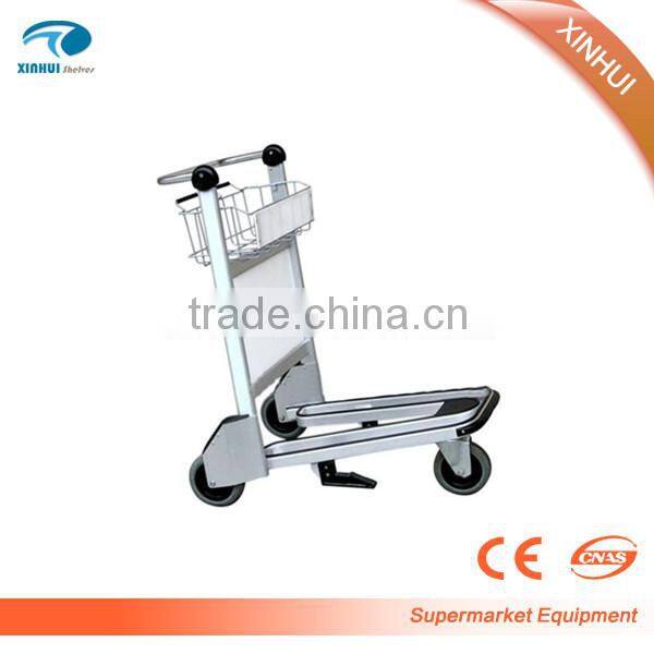 2015 Best Selling High Quality 3 Wheels Aluminum Alloy Airport Trolley,Stainless steel Airport Trolley