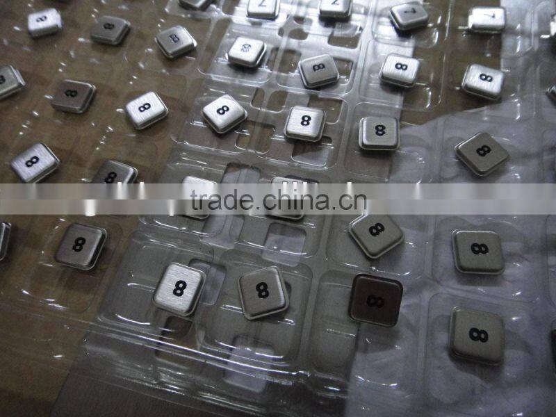 engraving etching silk screen print buttons keys