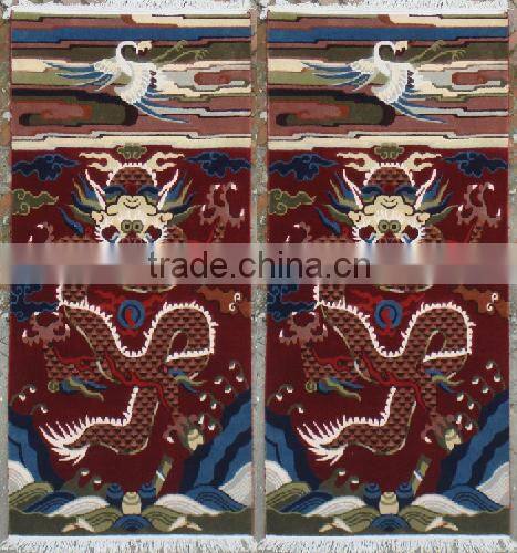 Black handkotted carpets