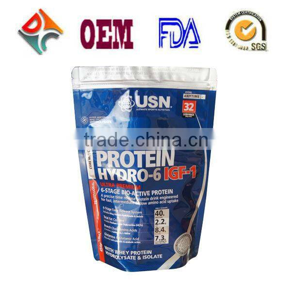 Matt Finish Mixed Printing Metallized Food Packaging Bag With Zipper