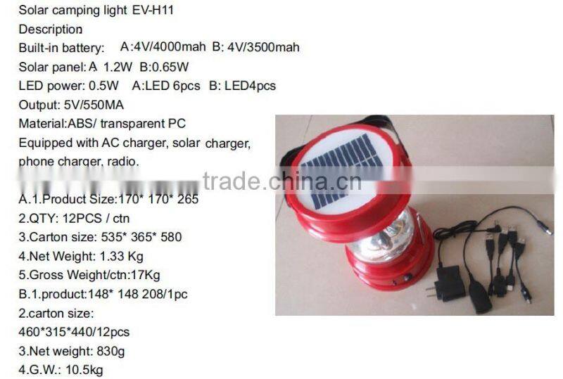 EverExceed Small Solar Lamps Series Solar Lantern for solar lighting